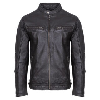Μπουφάν Prince Oliver Racer Jacket Καφέ 100% Leather (Modern Fit) 3