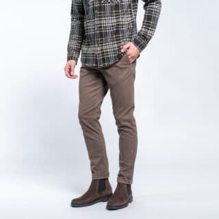 Clothing Prince Oliver Brown Premium Winter Chinos (Modern Fit)