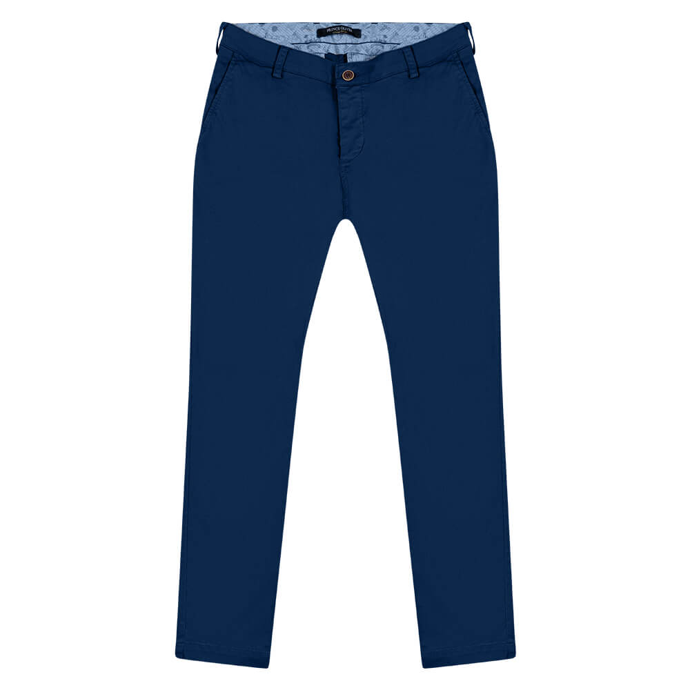 Clothing Prince Oliver Blue Royal Premium Winter Chinos (Modern Fit) 2