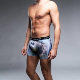 Accessories White Cotton Stretch Boxer with Turtle WILD LIFE COLLECTION 2