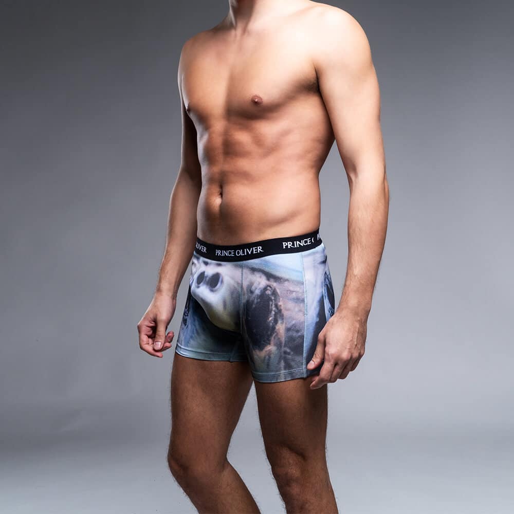 Boxer Λευκό με Χελώνα Cotton Stretch WILD LIFE COLLECTION NEW IN