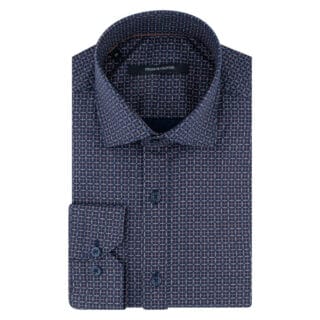 Clothing Prince Oliver Blue Check Shirt (Modern Fit)