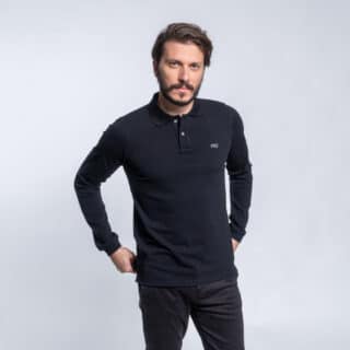 Clothing Prince Oliver Black Premium Polo Shirt 100% Cotton (Regular Fit) 2
