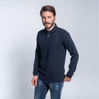 Clothing Prince Oliver Dark Blue Premium Polo Shirt 100% Cotton (Regular Fit)