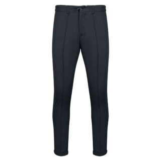 Black Line Collection Prince Oliver Black Fabric Trousers (Modern Fit)