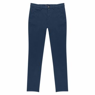 Clothing Prince Oliver Dark Blue Winter Chino 100% Cotton (Modern Fit)