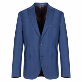 Men Prince Oliver Κοστούμι Μπλε Καρό Finest Wool (Modern Fit) 3