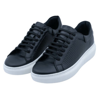 Casual Prince Oliver Sneakers Μαύρα 100% Leather 3