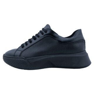 Casual Prince Oliver Sneakers Μαύρα 100% Leather