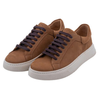 Casual Prince Oliver Sneakers Καφέ 100% Leather 3
