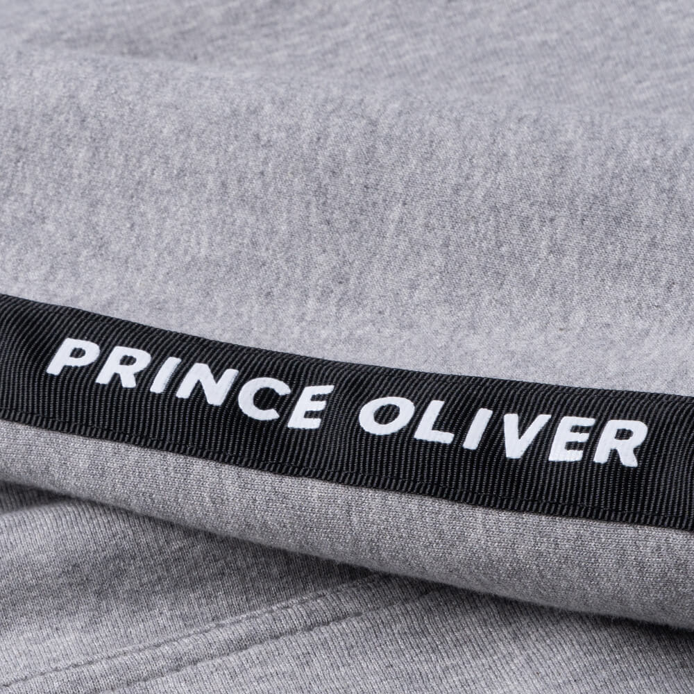 Men Prince Oliver Φούτερ Γκρι με Κουκούλα (Modern Fit) 14