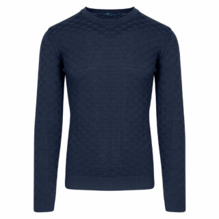 Clothing Prince Oliver Blue Round Neck Sweater (Modern Fit) 2