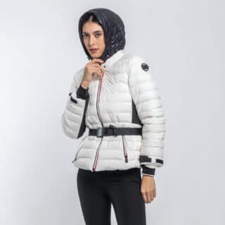 Clothing Prince Oliver Black/White Women’s Insulated Hooded Jacket