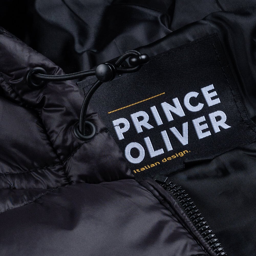Men Prince Oliver Knit Insulated Jacket Μαύρο με Κουκούλα (Modern Fit) 16