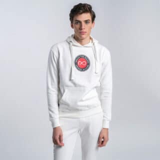 Clothing Prince Oliver White Hoodie (Modern Fit)