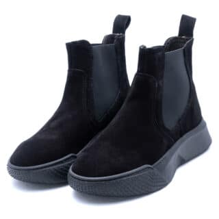 Casual Black Suede Ankle Boot 3