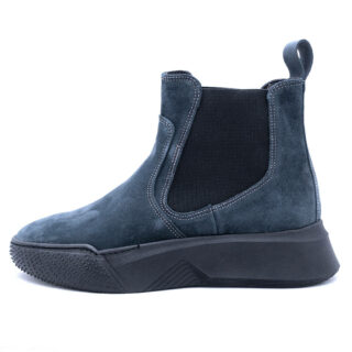 Casual Grey/Black Suede Ankle Boot