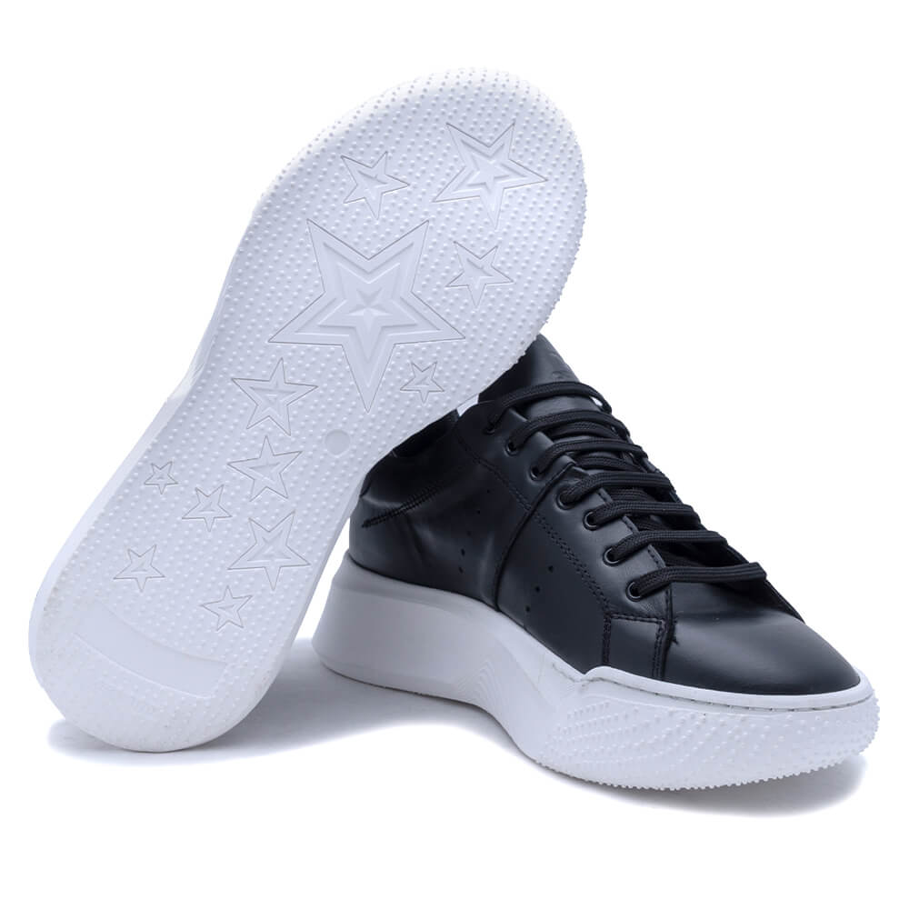 Casual Prince Oliver Sneakers Μαύρα 100% Leather 10
