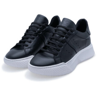 Casual Prince Oliver Black Sneakers 100% Leather 3