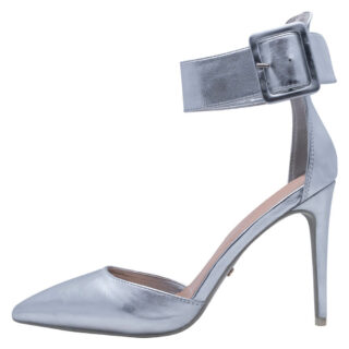 Formal Women’s Ankle Strap Heels Silver New Arrival