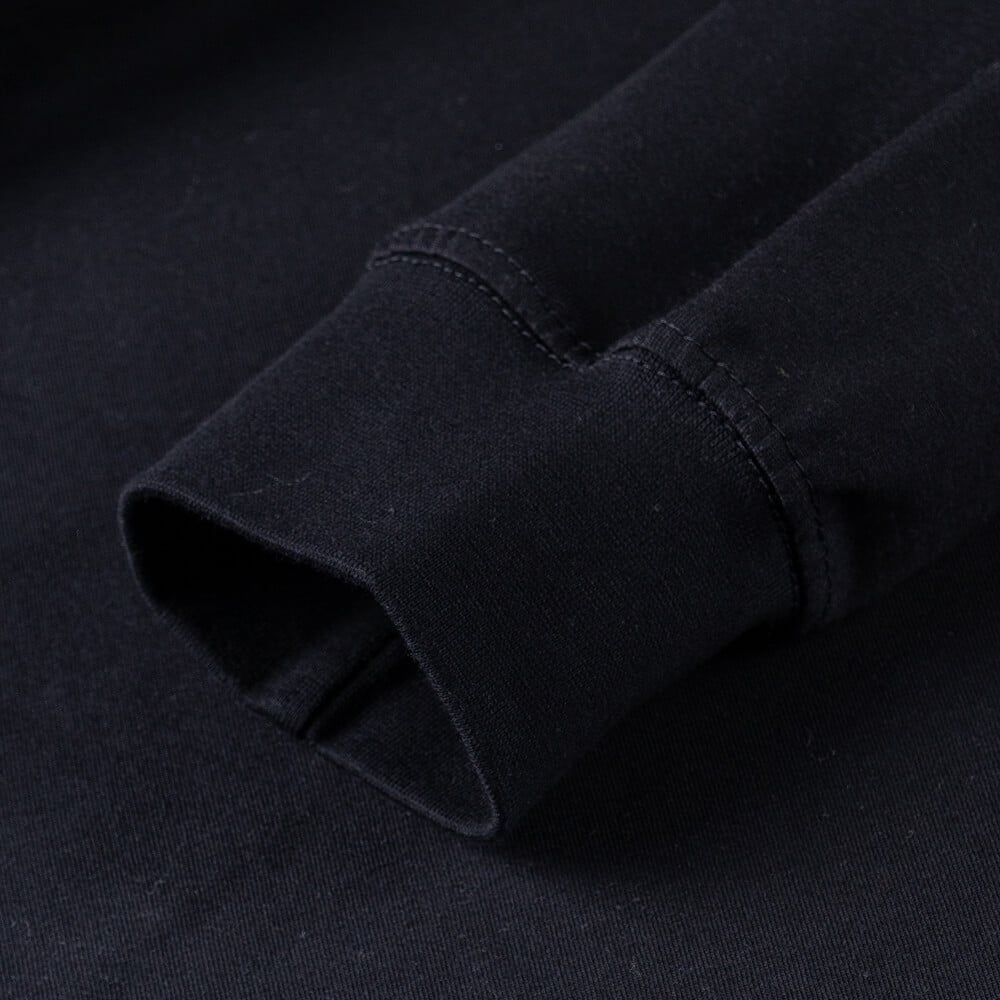 Men Plus Size Collection Μπλούζα Μαύρη Round Neck (Comfort Fit) 100% Cotton Μόνο Μεγάλα Μεγέθη 8