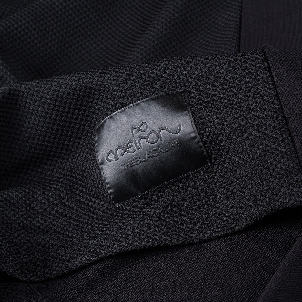 Black Line Φούτερ Μαύρο με Κουκούλα Black Line Apeiron 100% Cotton (Modern Fit) 12