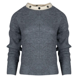 Clothing Women’s Knitted Grey Blouse with Detachable Turtleneck 3
