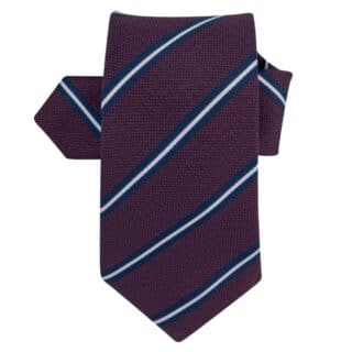 Accessories Prince Oliver Bordeaux Striped Tie (Width 7 cm)