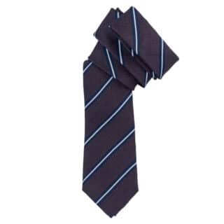 Accessories Prince Oliver Brown Striped Tie (Width 7 cm)