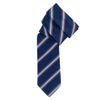 Men Prince Oliver Blue Striped Tie (Width 7 cm)