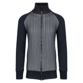 Black Line Collection Black/Grey Zip Through Hoodie Black Line Apeiron 100% Cotton (Modern Fit) 3
