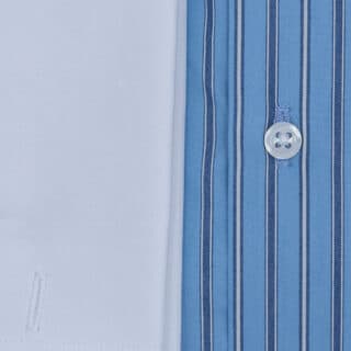 Men Superior Πουκάμισο Μπλε Ριγέ 100% Fine Cotton (Modern Fit) 3
