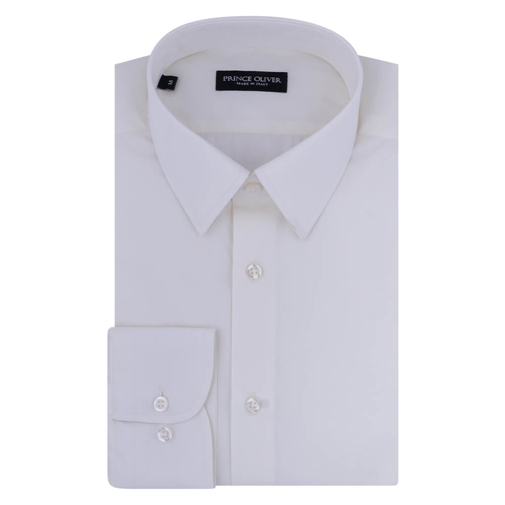 Men > Ένδυση > Ανδρικά Πουκάμισα Superior Πουκάμισο Λευκό 100% Fine Cotton (Modern Fit)