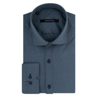 Clothing Prince Oliver Green Shirt with Micro Design (Modern Fit)