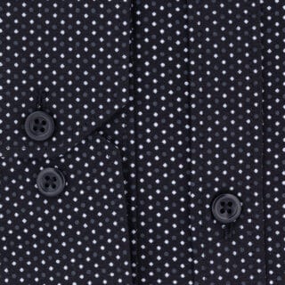 Clothing Prince Oliver Black Shirt with Micro Design (Modern Fit) 3