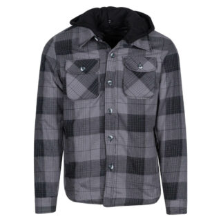Clothing Check Shacket Gray/Black (Comfort Fit) 100% Cotton