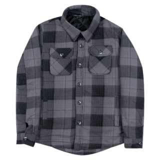 Clothing Check Shacket Gray/Black (Comfort Fit) 100% Cotton 3