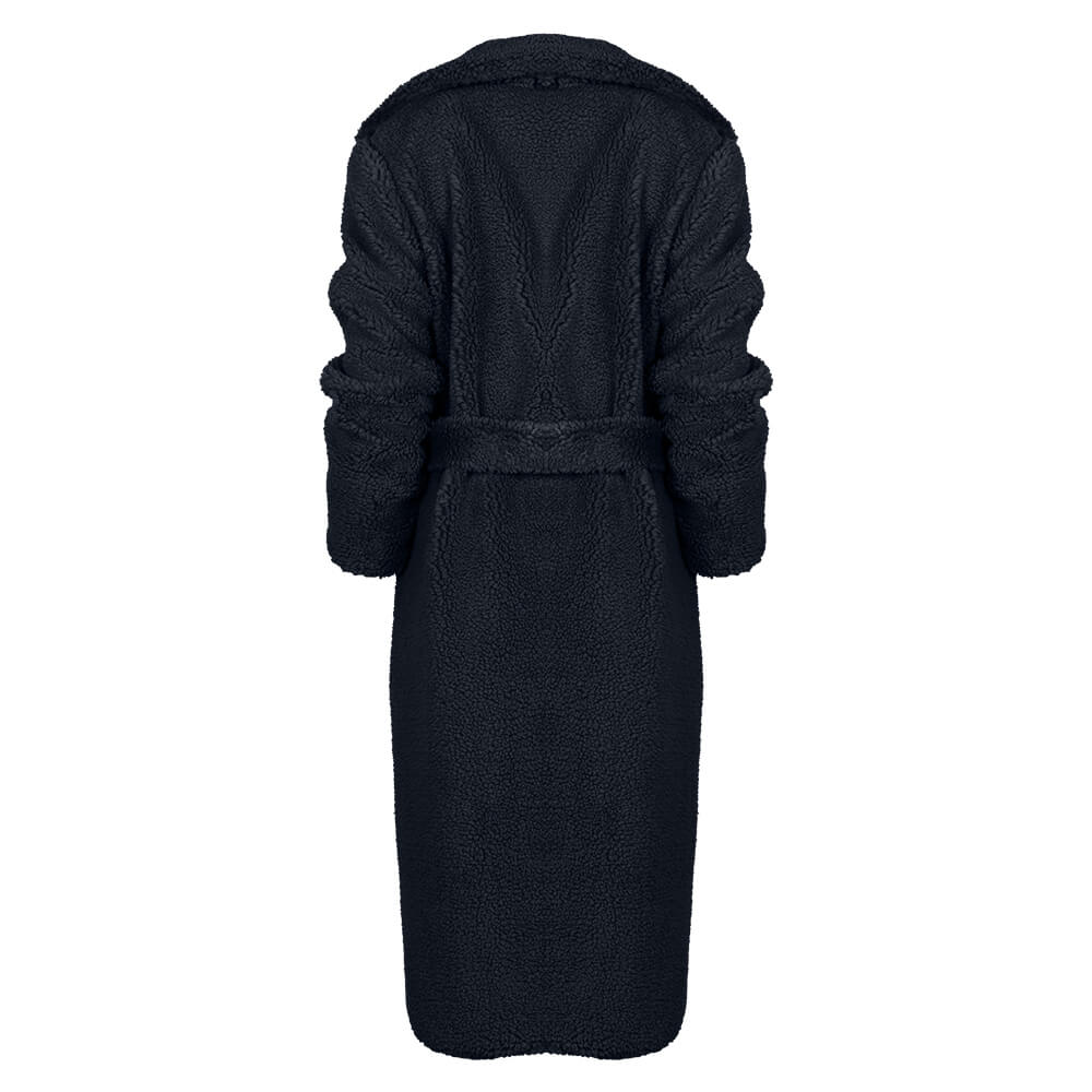 Women Teddy Bear Coat Μαύρο 10