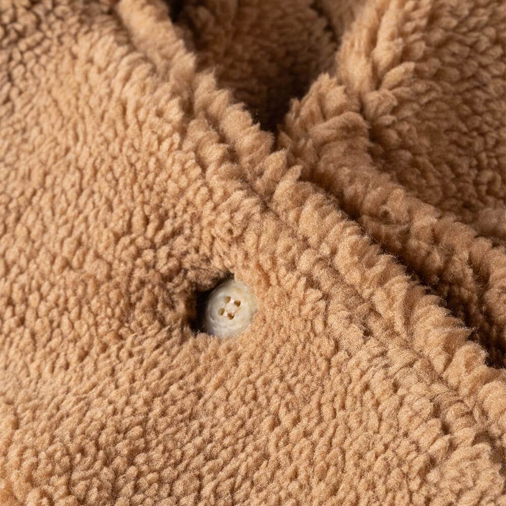 Camel teddy deals bear jacket