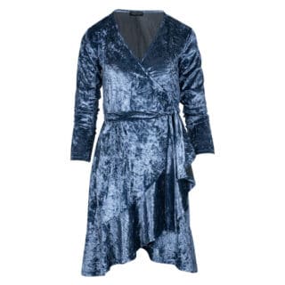 Women Γυναικείο Φόρεμα Μπλε Velvet 3