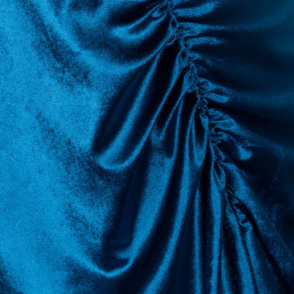 Women Γυναικείο Φόρεμα Maxi Μπλε Velvet 7
