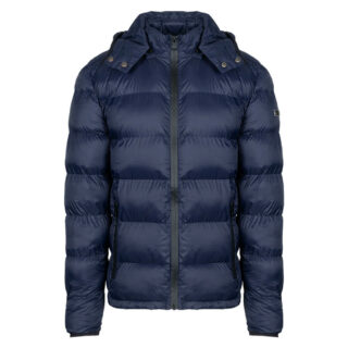 Clothing Prince Oliver Insulated Dark Blue Jacket with Detachable Hood (Modern Fit)