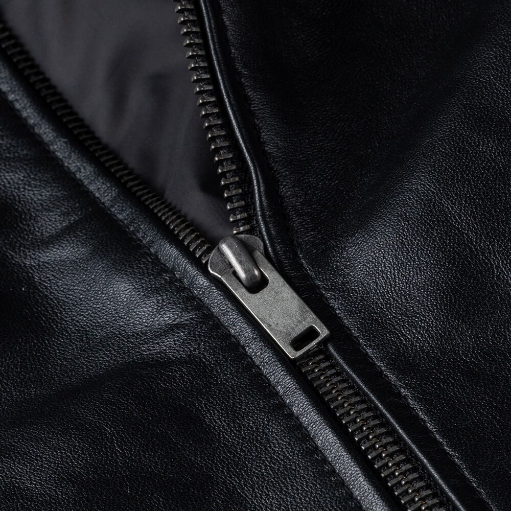 Men Prince Oliver Δερμάτινο Μαύρο 100% Leather Jacket  (Modern Fit) 9