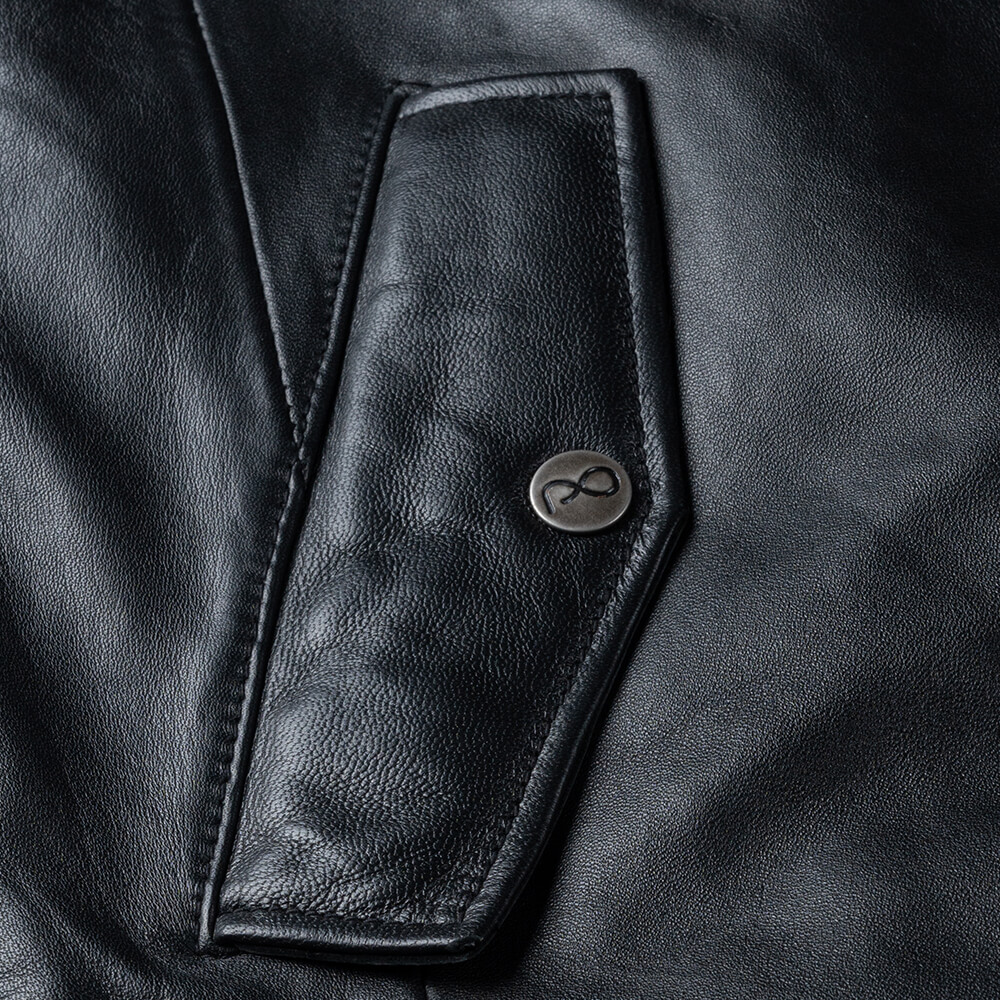 Men Prince Oliver Δερμάτινο Μαύρο 100% Leather Jacket  (Modern Fit) 10