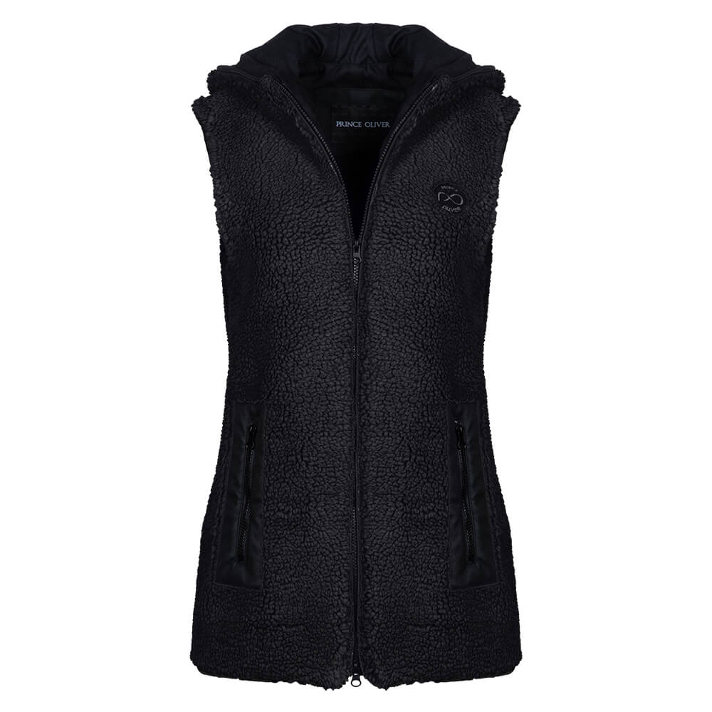  Teddy Bear Sleevless Jacket Μαύρο 2025