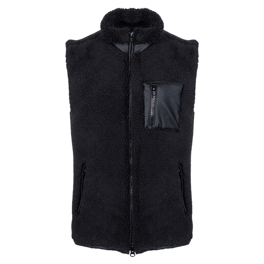 Black Line Sherpa Fleece Vest Μαύρο (Comfort Fit) 7