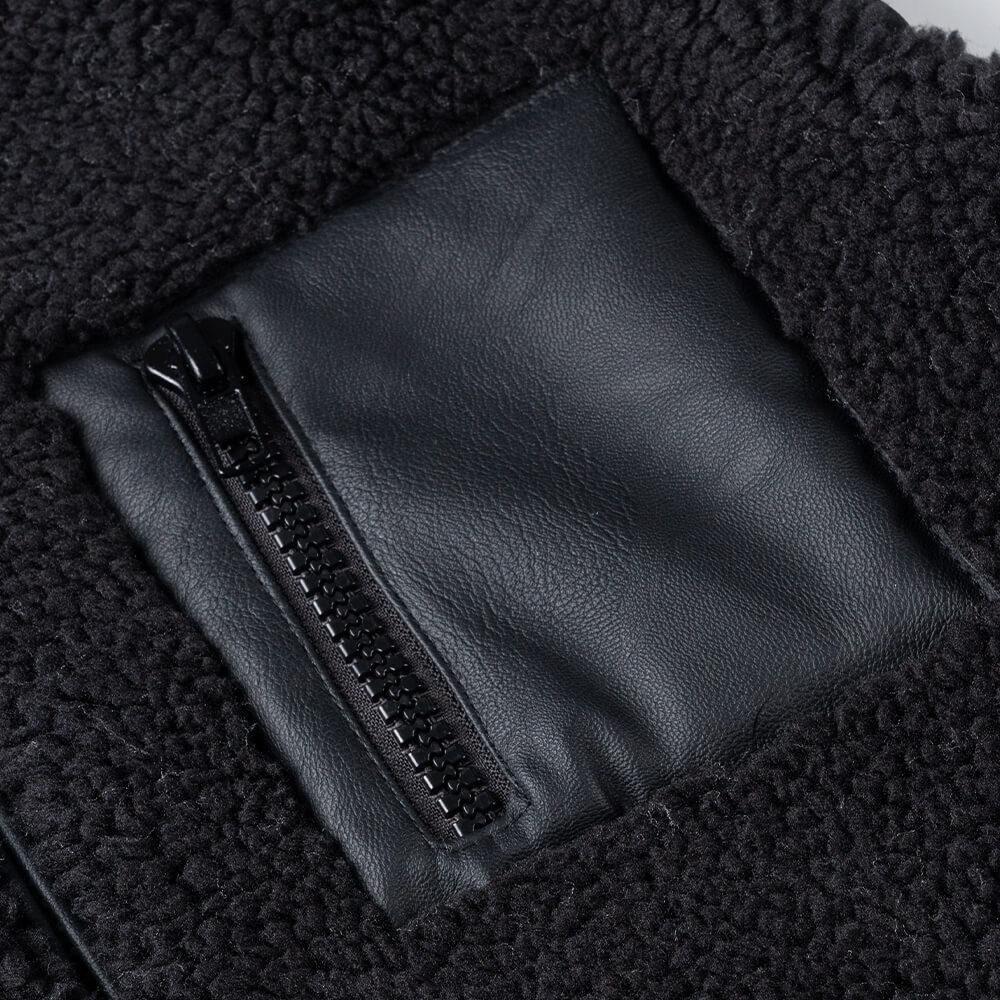 Black Line Sherpa Fleece Vest Μαύρο (Comfort Fit) 11