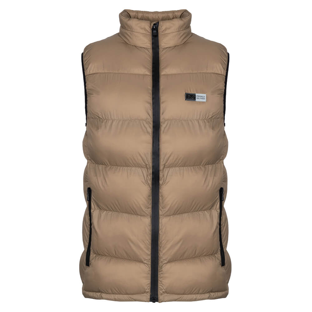 Prince Oliver Beige Sleeveless Jacket (Modern Fit) - Prince Oliver