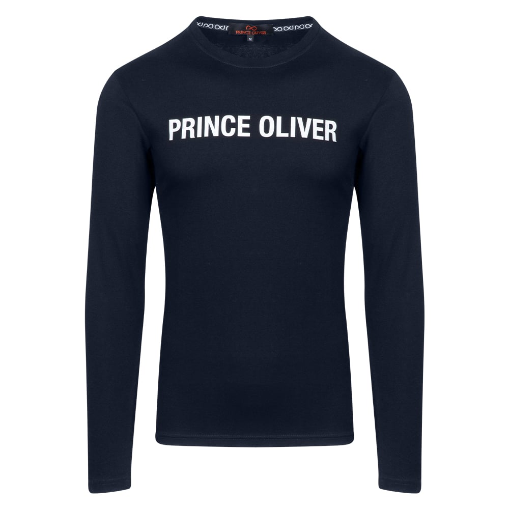Men Μπλούζα Μπλε Σκούρο Round Neck “Prince Oliver” 100% Cotton (Comfort Fit) 5