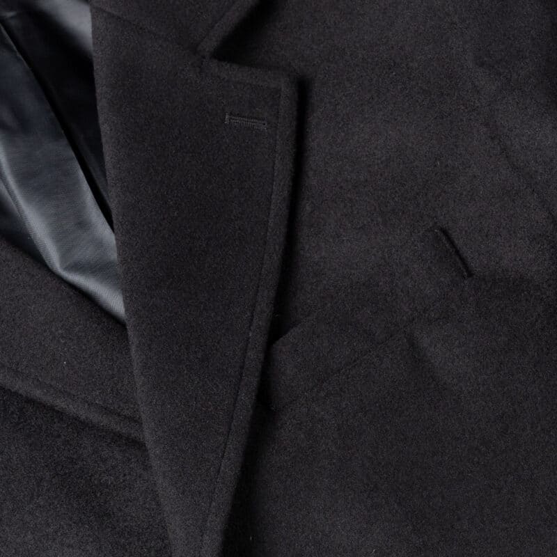 Clothing Prince Oliver Black Overcoat (Modern Fit) 3